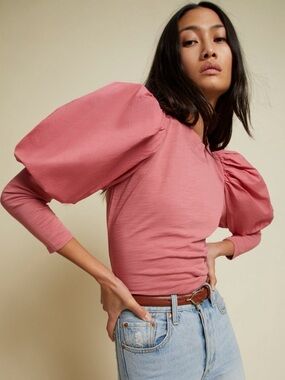 NATION LTD • Daniella Combo Party Tee in Geranium